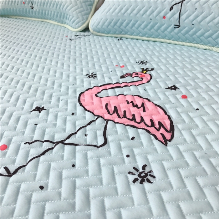 91家纺网 家纺一手货源 找家纺 昔可 chic风高颜值亲肤天丝空调软席三件套小小鸟