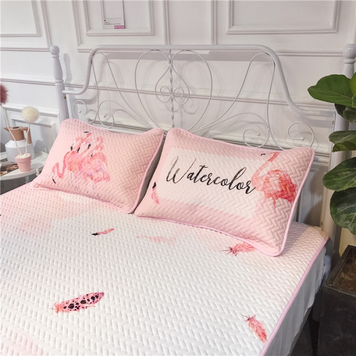 91家纺网 家纺一手货源 找家纺 昔可 chic风高颜值亲肤天丝空调软席三件套渲染火鸟