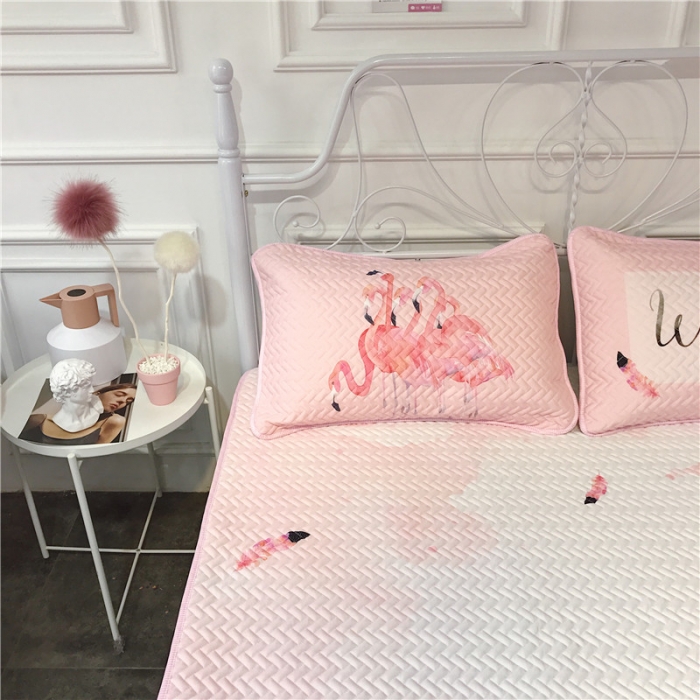 91家纺网 家纺一手货源 找家纺 昔可 chic风高颜值亲肤天丝空调软席三件套渲染火鸟