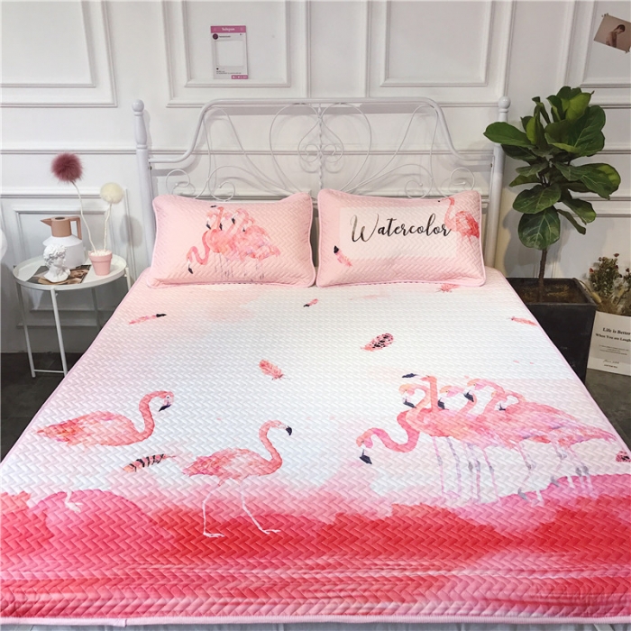 91家纺网 家纺一手货源 找家纺 昔可 chic风高颜值亲肤天丝空调软席三件套渲染火鸟