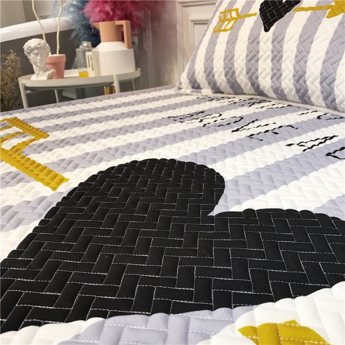 91家纺网 家纺一手货源 找家纺 昔可 chic风高颜值亲肤天丝空调软席三件套一剑穿心