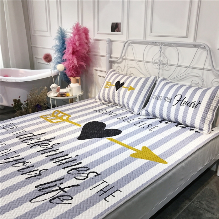 91家纺网 家纺一手货源 找家纺 昔可 chic风高颜值亲肤天丝空调软席三件套一剑穿心