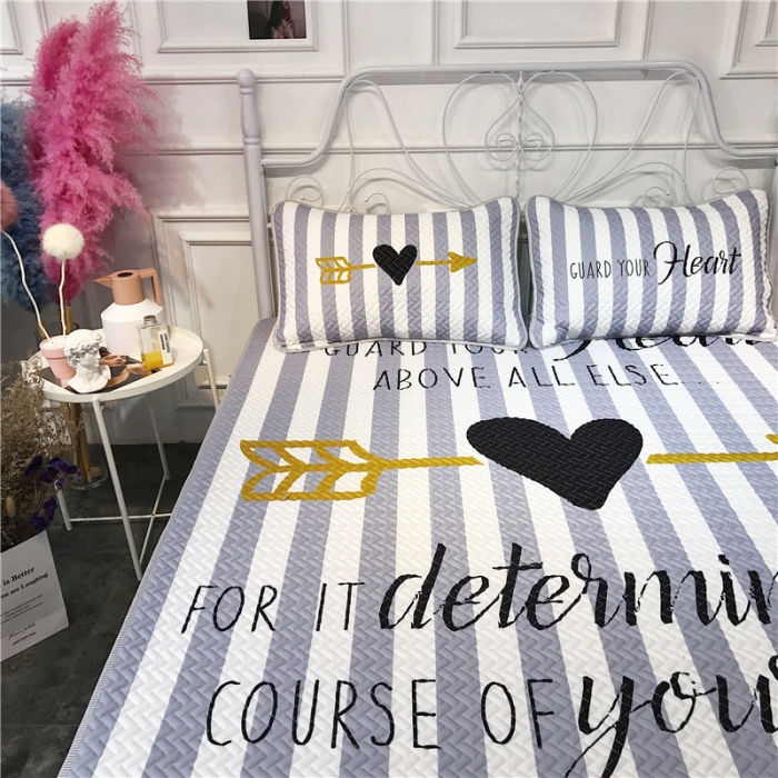 91家纺网 家纺一手货源 找家纺 昔可 chic风高颜值亲肤天丝空调软席三件套一剑穿心