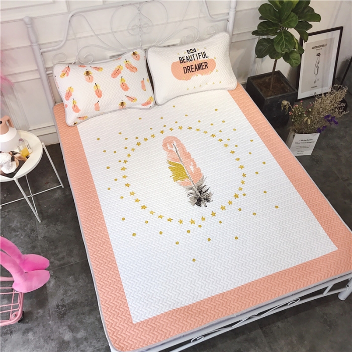 91家纺网 家纺一手货源 找家纺 昔可 chic风高颜值亲肤天丝空调软席三件套羽毛