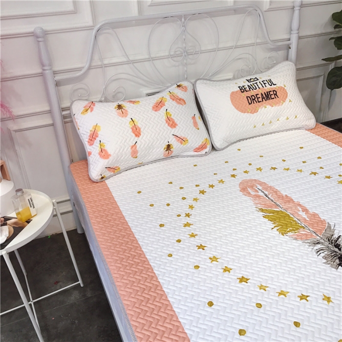 91家纺网 家纺一手货源 找家纺 昔可 chic风高颜值亲肤天丝空调软席三件套羽毛