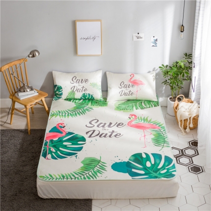 91家纺网 家纺一手货源 找家纺 （总）昔可家纺 爆款冰丝席火烈鸟系列影棚图