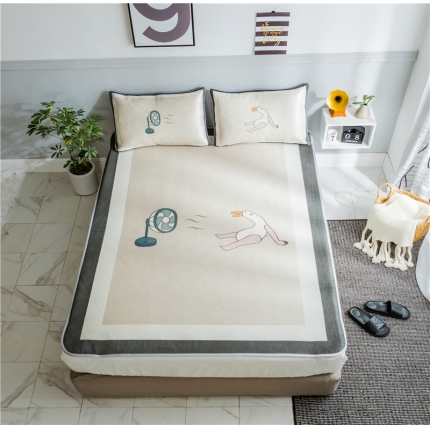 91家纺网 家纺一手货源 找家纺 （总）昔可家纺 爆款冰丝席卡通系列影棚图