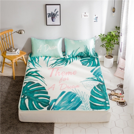 91家纺网 家纺一手货源 找家纺 （总）昔可家纺 爆款冰丝席植物花卉系列影棚图