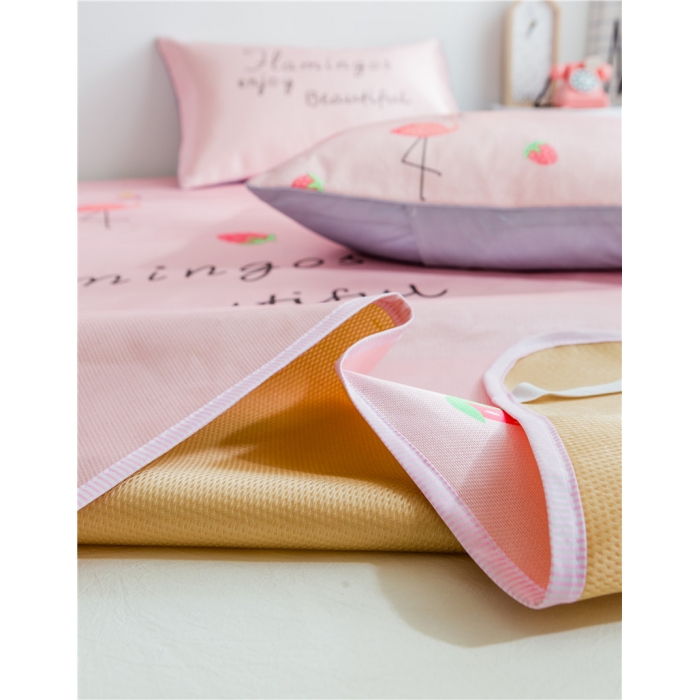 91家纺网 家纺一手货源 找家纺 （总）昔可家纺 爆款冰丝席火烈鸟系列影棚图