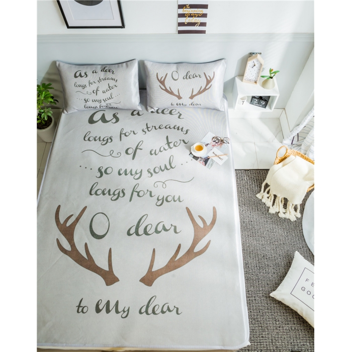 91家纺网 家纺一手货源 找家纺 （总）昔可家纺 爆款冰丝席简约系列影棚图