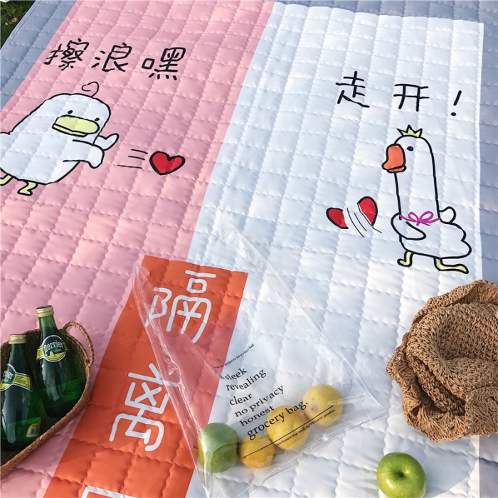 91家纺网 家纺一手货源 找家纺 昔可家纺 2018新款野餐垫 擦浪嘿