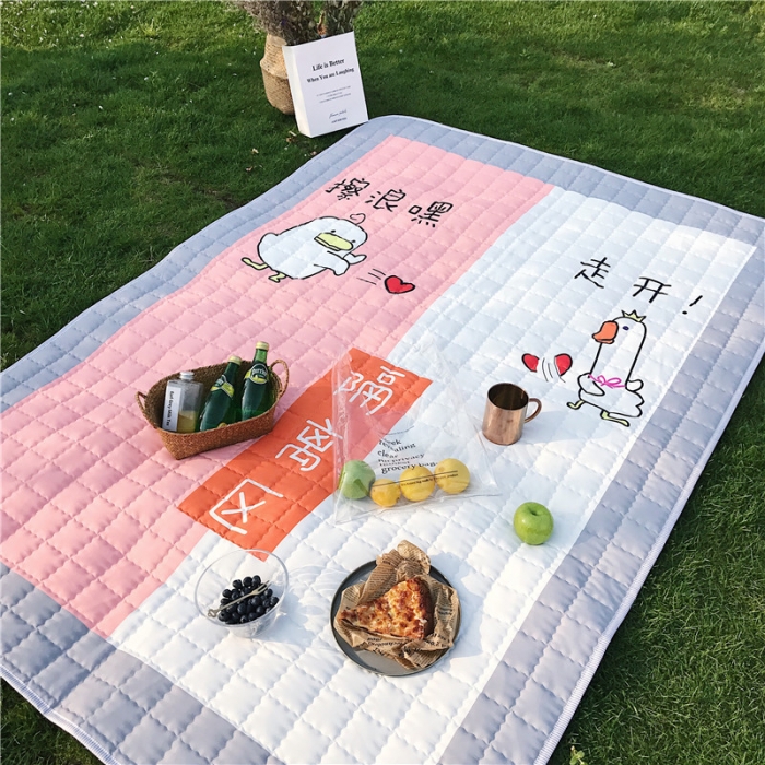91家纺网 家纺一手货源 找家纺 昔可家纺 2018新款野餐垫 擦浪嘿