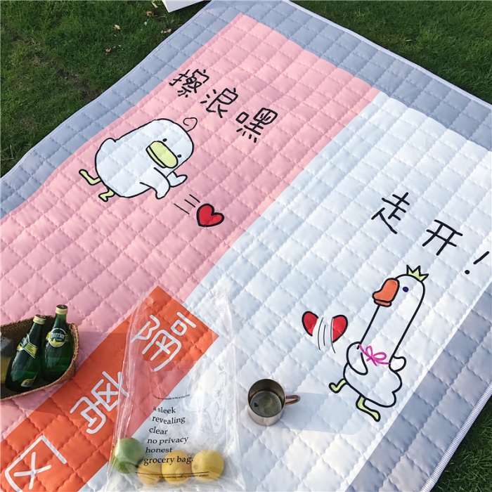 91家纺网 家纺一手货源 找家纺 昔可家纺 2018新款野餐垫 擦浪嘿