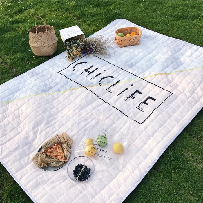 91家纺网 家纺一手货源 找家纺 昔可家纺 2018新款野餐垫 大理石纹粉