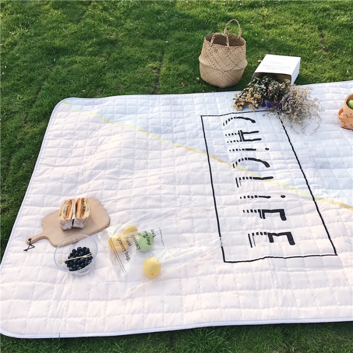 91家纺网 家纺一手货源 找家纺 昔可家纺 2018新款野餐垫 大理石纹粉