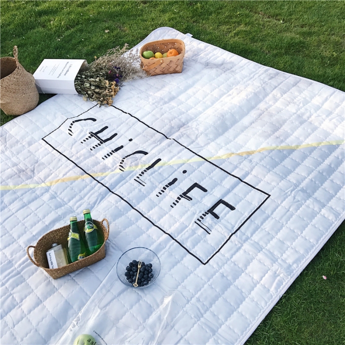 91家纺网 家纺一手货源 找家纺 昔可家纺 2018新款野餐垫 大理石纹灰