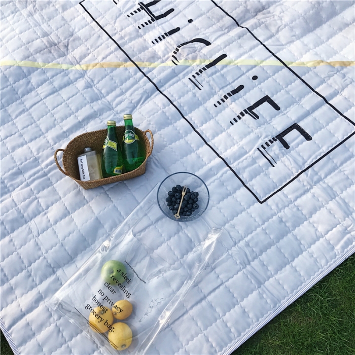 91家纺网 家纺一手货源 找家纺 昔可家纺 2018新款野餐垫 大理石纹灰