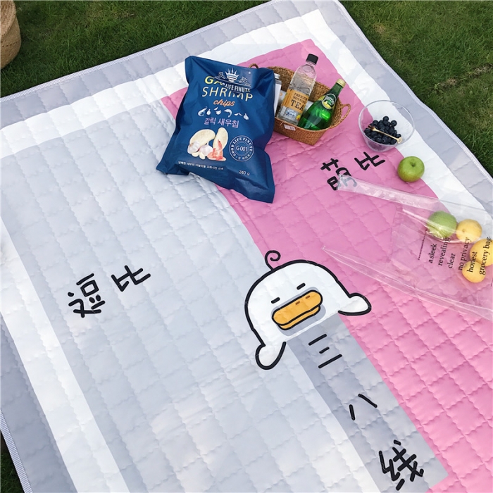 91家纺网 家纺一手货源 找家纺 昔可家纺 2018新款野餐垫 逗比