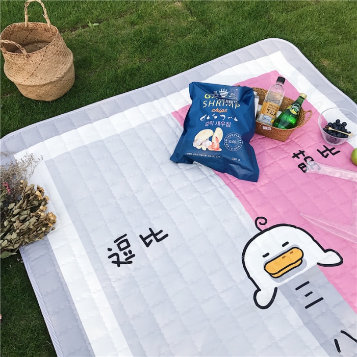 91家纺网 家纺一手货源 找家纺 昔可家纺 2018新款野餐垫 逗比