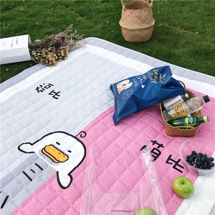 91家纺网 家纺一手货源 找家纺 昔可家纺 2018新款野餐垫 逗比