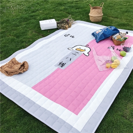 昔可家纺 2018新款野餐垫 逗比