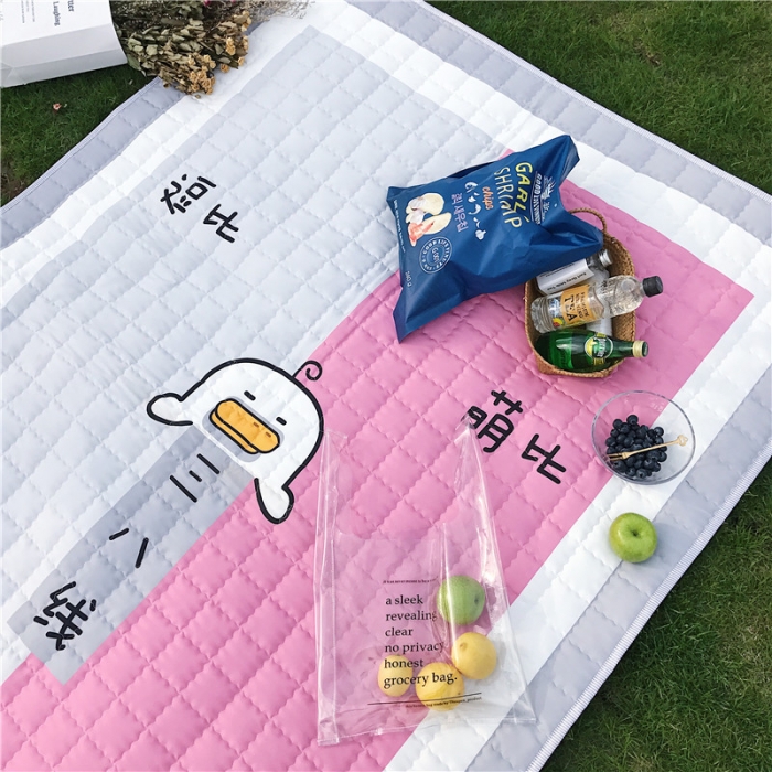 91家纺网 家纺一手货源 找家纺 昔可家纺 2018新款野餐垫 逗比