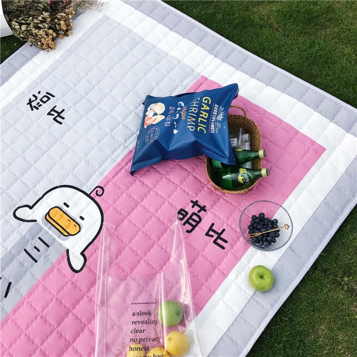 91家纺网 家纺一手货源 找家纺 昔可家纺 2018新款野餐垫 逗比