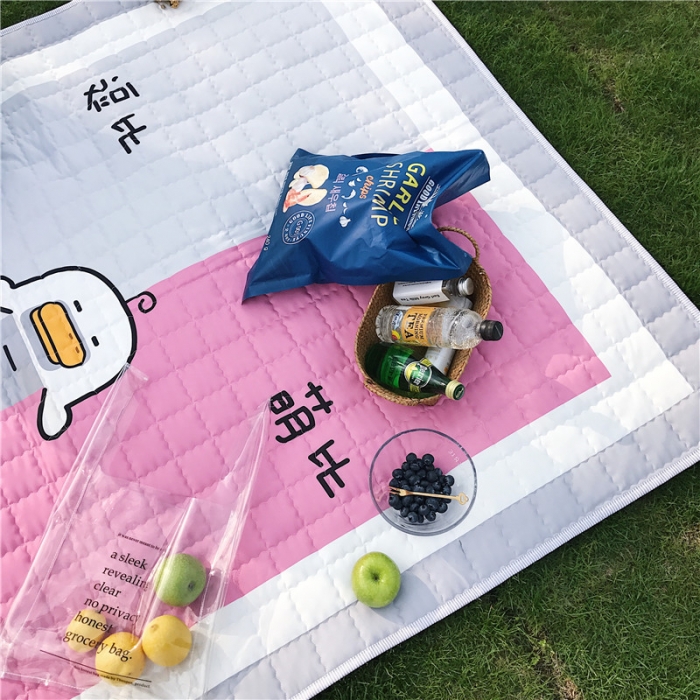 91家纺网 家纺一手货源 找家纺 昔可家纺 2018新款野餐垫 逗比