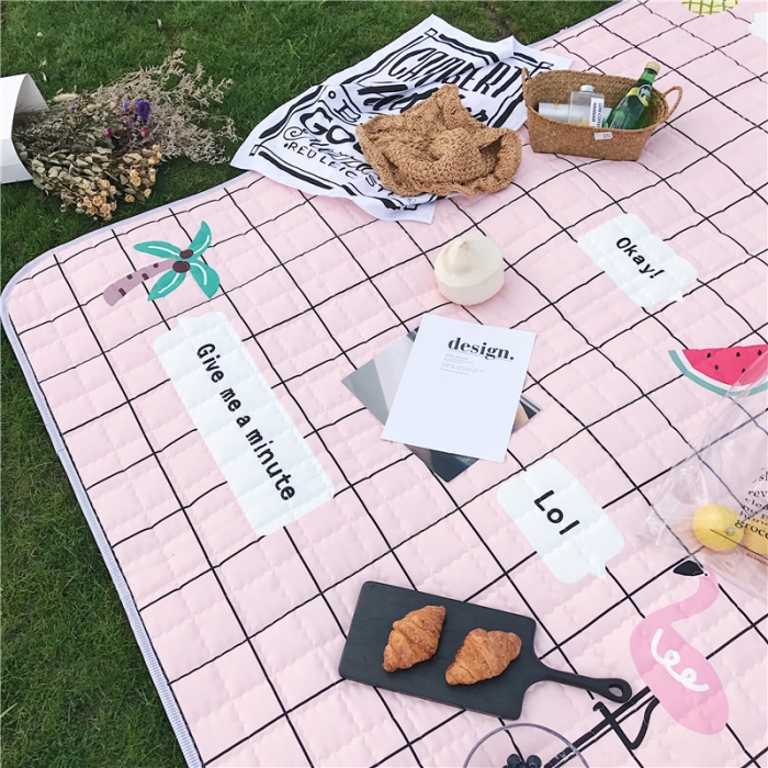 91家纺网 家纺一手货源 找家纺 昔可家纺 2018新款野餐垫 沙滩约会