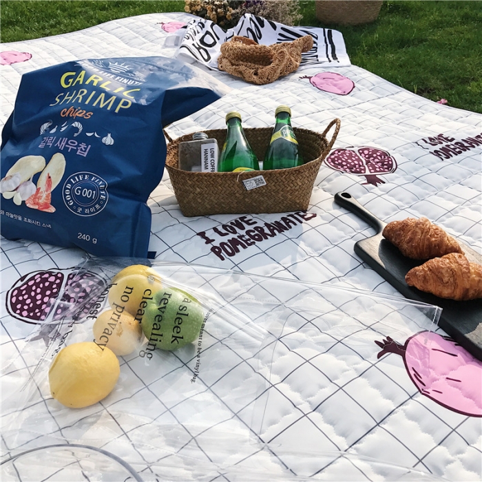 91家纺网 家纺一手货源 找家纺 昔可家纺 2018新款野餐垫 石榴