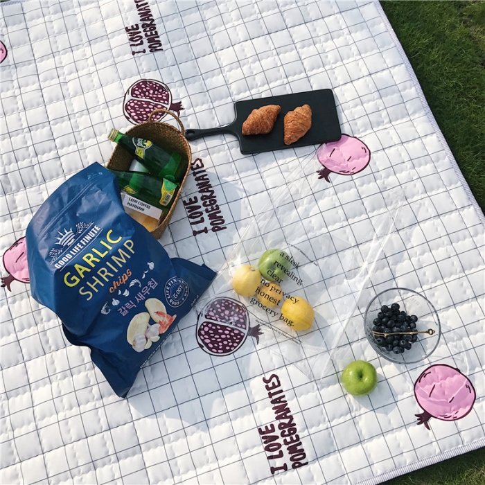 91家纺网 家纺一手货源 找家纺 昔可家纺 2018新款野餐垫 石榴