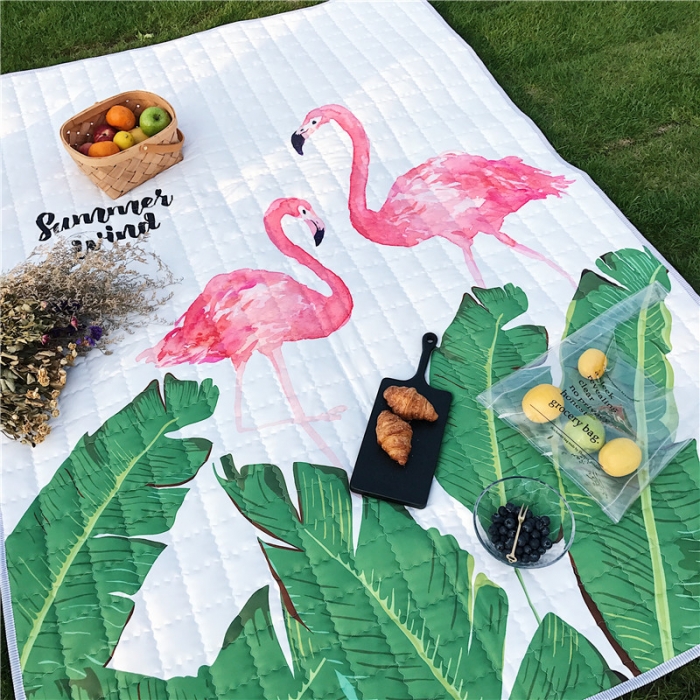 91家纺网 家纺一手货源 找家纺 昔可家纺 2018新款野餐垫 天堂鸟