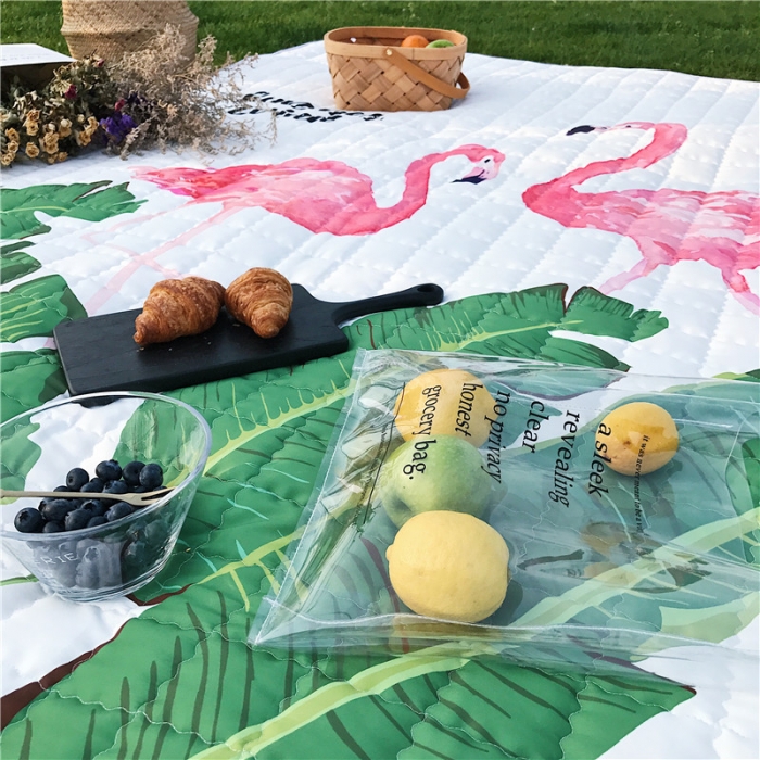 91家纺网 家纺一手货源 找家纺 昔可家纺 2018新款野餐垫 天堂鸟