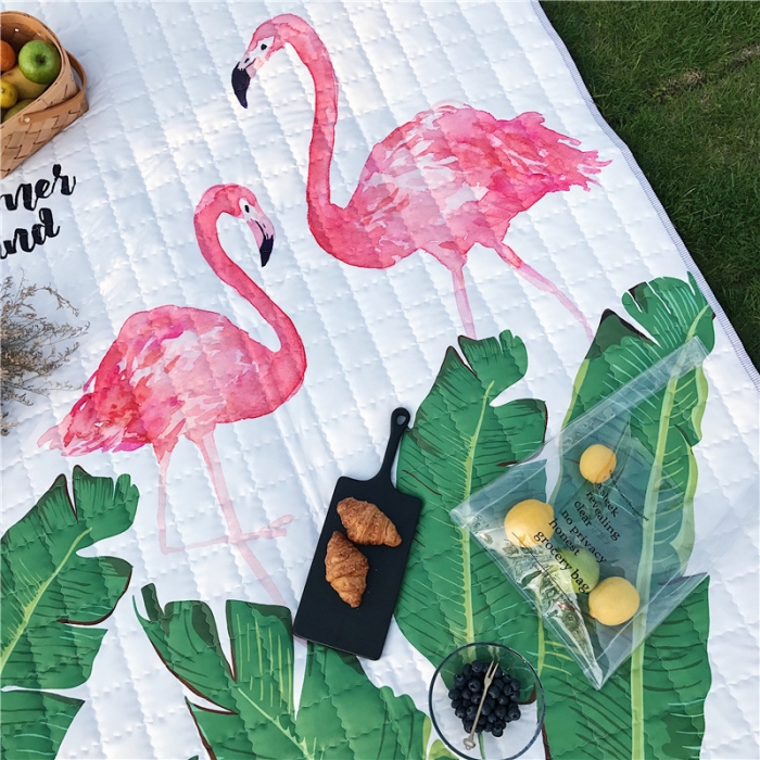 91家纺网 家纺一手货源 找家纺 昔可家纺 2018新款野餐垫 天堂鸟