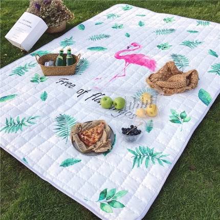 昔可家纺 2018新款野餐垫 叶子鸟