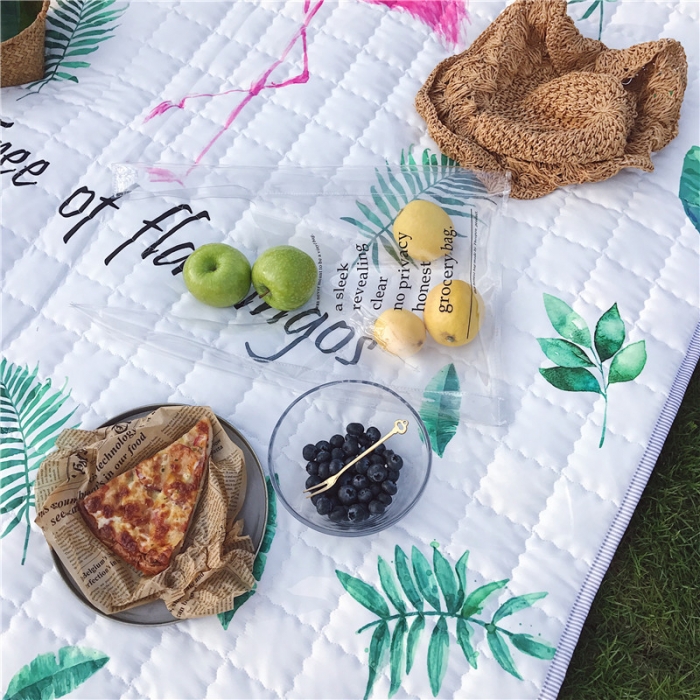 91家纺网 家纺一手货源 找家纺 昔可家纺 2018新款野餐垫 叶子鸟