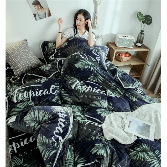 91家纺网 家纺一手货源 找家纺 （总）昔可家纺 2018新款牛奶绒四件套