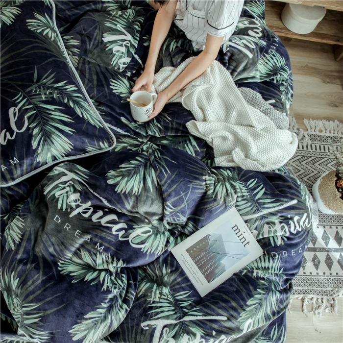 91家纺网 家纺一手货源 找家纺 （总）昔可家纺 2018新款牛奶绒四件套