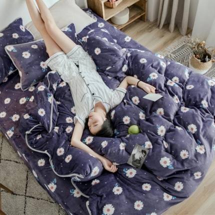 91家纺网 家纺一手货源 找家纺 （总）昔可家纺 2018新款牛奶绒四件套