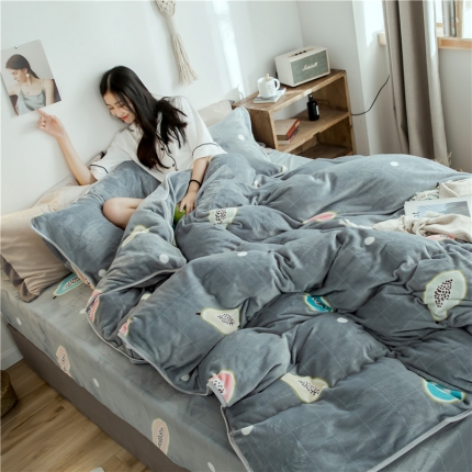 91家纺网 家纺一手货源 找家纺 （总）昔可家纺 2018新款牛奶绒四件套