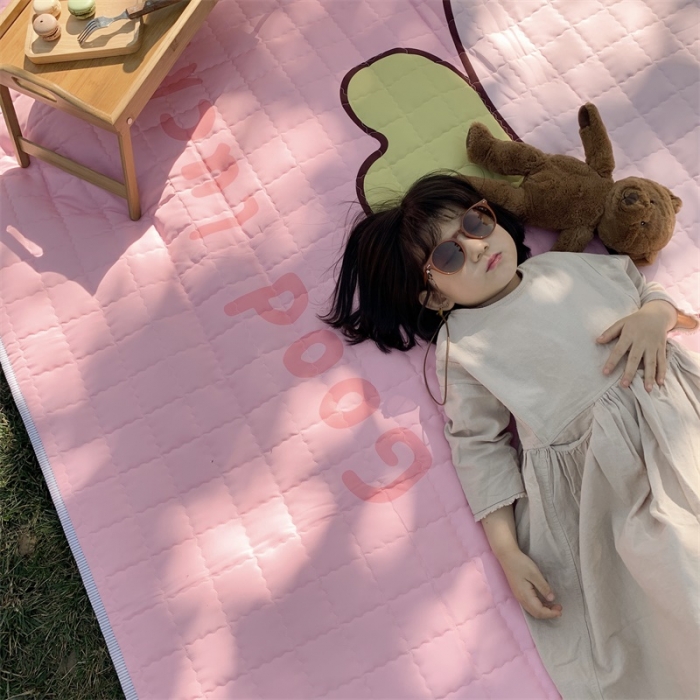 91家纺网 家纺一手货源 找家纺 昔可家纺 2019新款野餐垫 粉猪