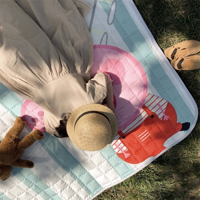 91家纺网 家纺一手货源 找家纺 昔可家纺 2019新款野餐垫 好朋友