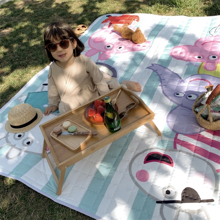 91家纺网 家纺一手货源 找家纺 昔可家纺 2019新款野餐垫 好朋友