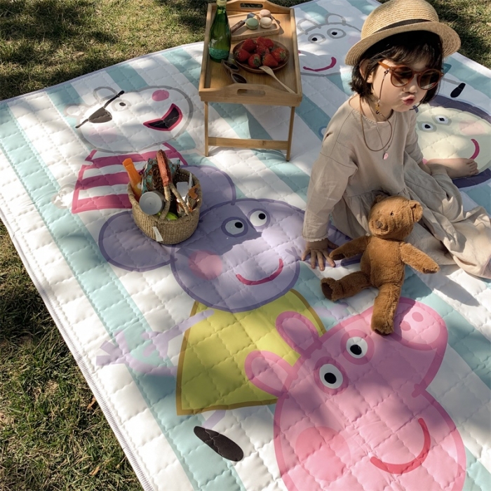 91家纺网 家纺一手货源 找家纺 昔可家纺 2019新款野餐垫 好朋友