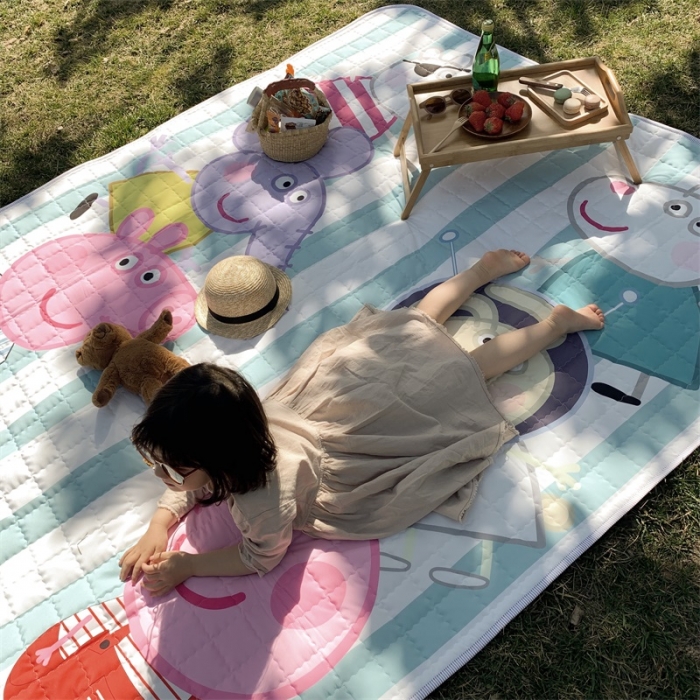 91家纺网 家纺一手货源 找家纺 昔可家纺 2019新款野餐垫 好朋友