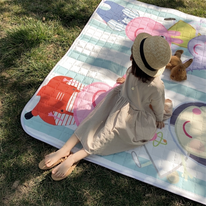 91家纺网 家纺一手货源 找家纺 昔可家纺 2019新款野餐垫 好朋友