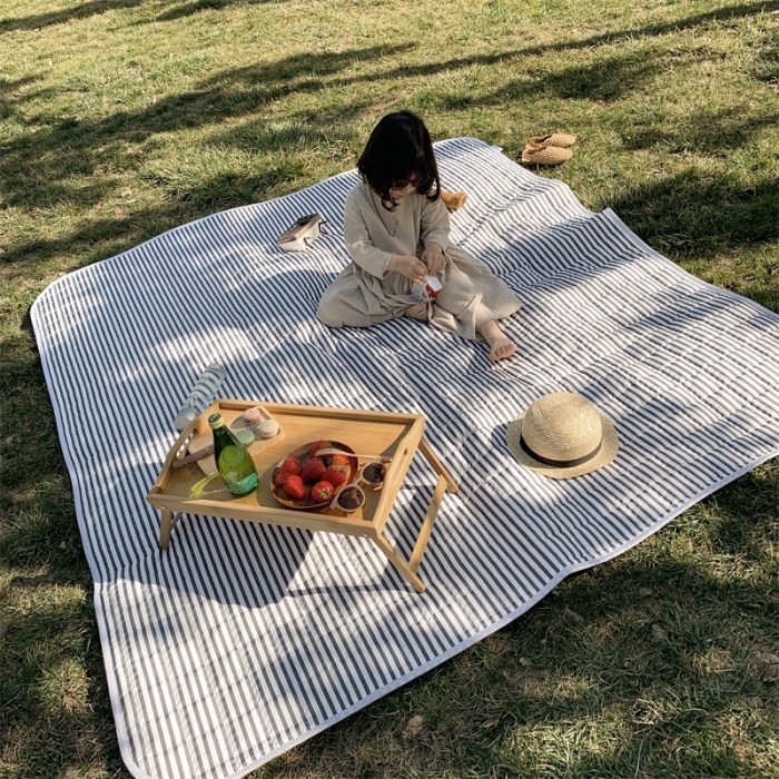 91家纺网 家纺一手货源 找家纺 昔可家纺 2019新款野餐垫 条纹