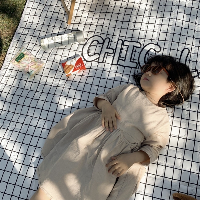 91家纺网 家纺一手货源 找家纺 昔可家纺 2019新款野餐垫 小格子