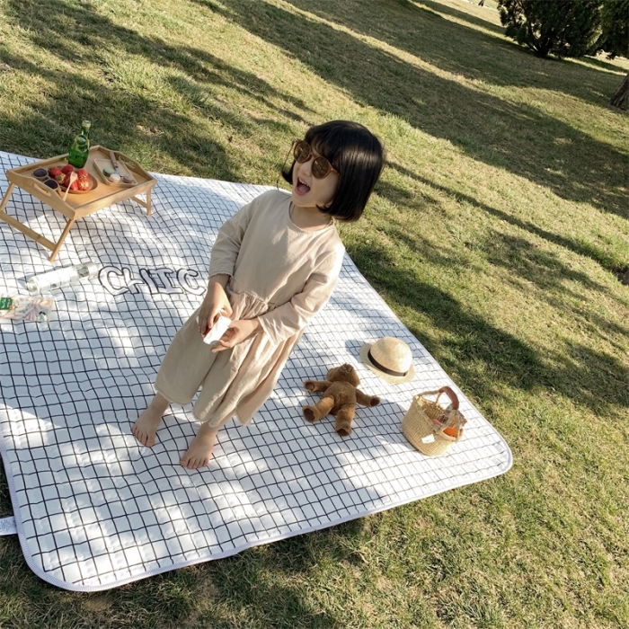 91家纺网 家纺一手货源 找家纺 昔可家纺 2019新款野餐垫 小格子