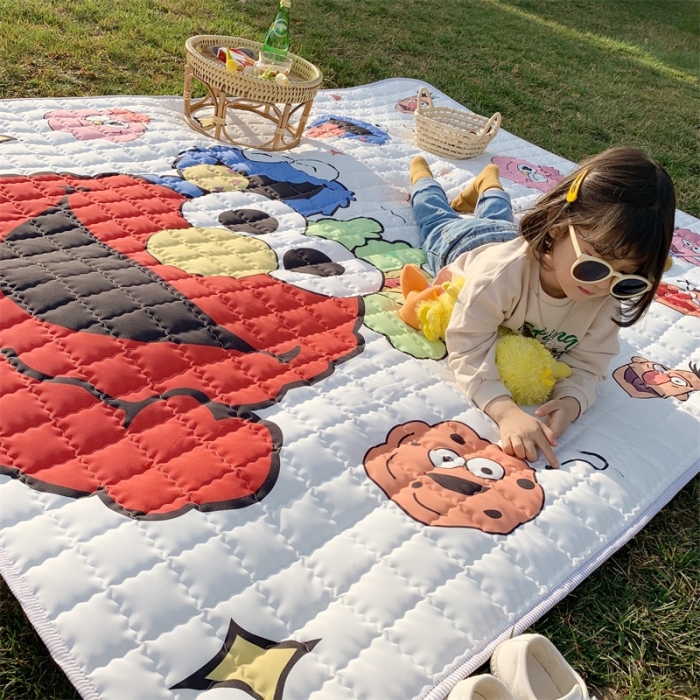 91家纺网 家纺一手货源 找家纺 昔可家纺 2019新款野餐垫 芝麻街